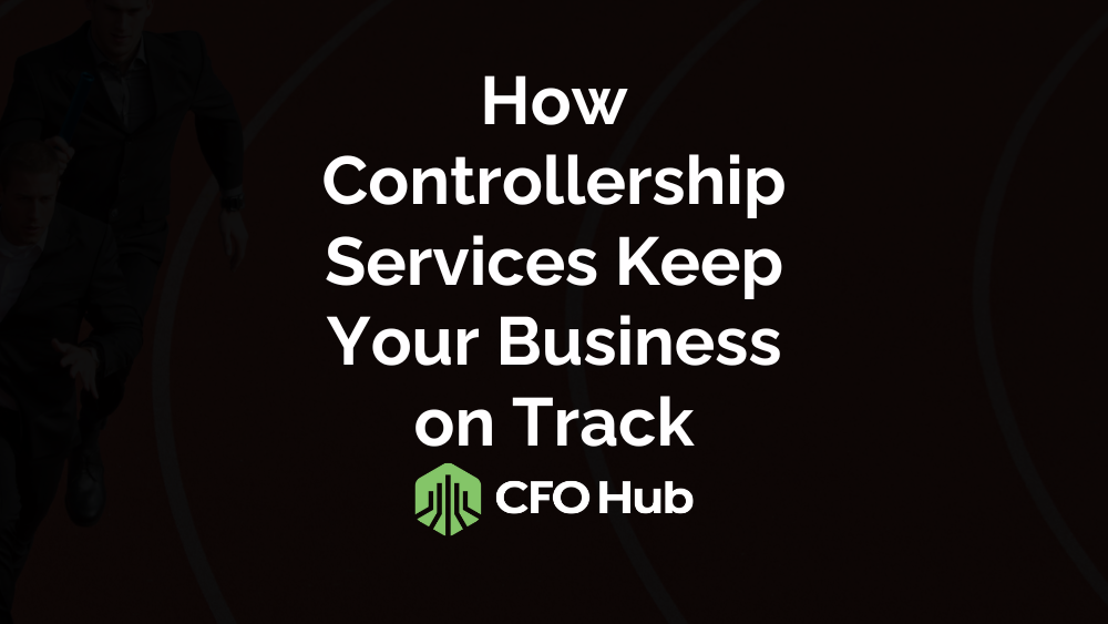 Dark background with white text in the center reading, “How Controllership Services Keep Your Business on Track.” Below the text is the “CRI CFO Hub” logo featuring a green shield with bar graph imagery and the text “CRI CFO Hub” next to it. Dark background with white text in the center reading, "How Controllership Services Keep Your Business on Track." Below the text is the "CRI CFO Hub" logo featuring a green shield with bar graph imagery and the text "CRI CFO Hub" next to it.