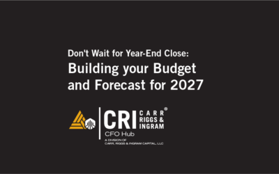 Don’t Wait for Year-End Close: Building Your Budget and Forecast for 2027